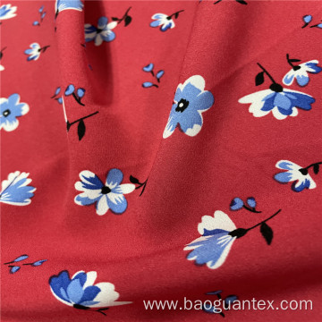 Soft Touch 100% Polyester Flower Printed Woven Cloth